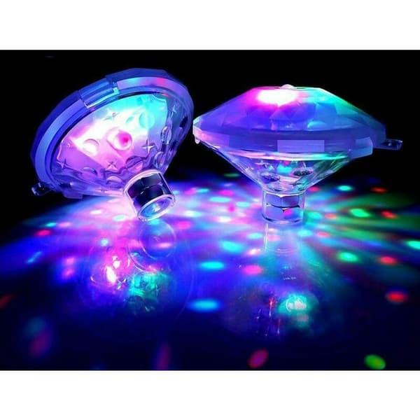 LED Disco Aqua Glow Vedenpitävä Kelluva Valo Monivärinen Vilkkuva