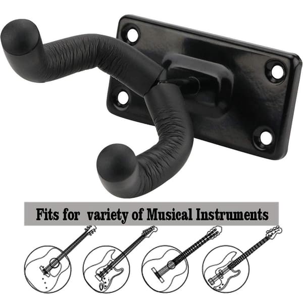 2-pakning gitarhengere gitarkrok gitarholder veggmontering