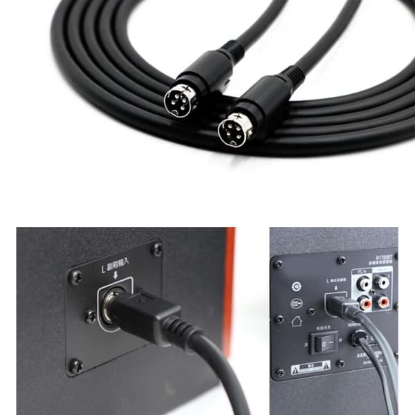 4-pin DIN Speaker Cable for Edifier R1700BT R1600TIII - Clear Audio Connection Cable