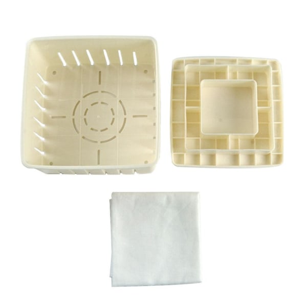 1 set Bekvämt verktyg för mould för kök Tofu-tillverkningsverktyg Enkel tofuform, sorterad färg17x17 cm Assorted Color 17x17cm