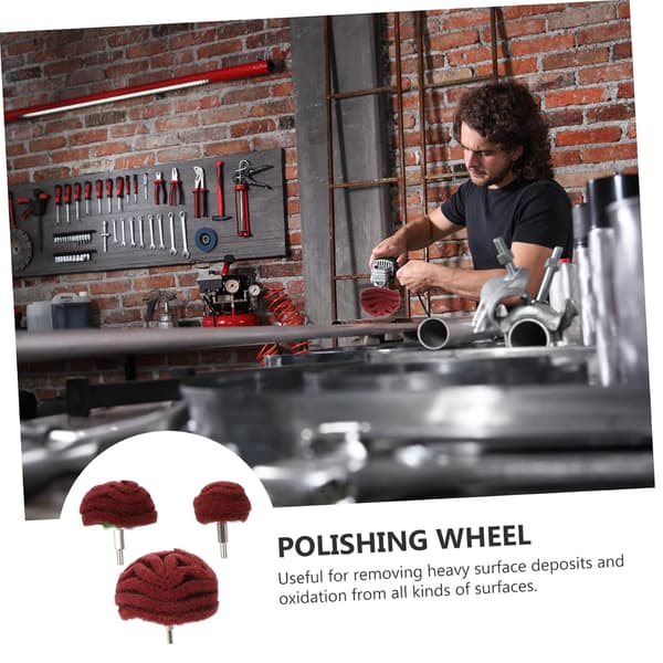 6pcs Sponge Abrasive Disc Flap Wheel Scouring Pad for Rotary Tool Accessories