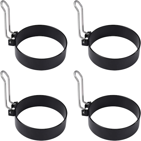 Stekte Eggeringer Non-Stick Stekepanne Eggform Rund