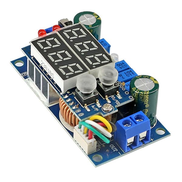 DC 6-36V 5A MPPT LED Digital Solpanel Controller DC-DC Opladningsstrømforsyningsmodul CC CV Spænding [DB] Blå Blue