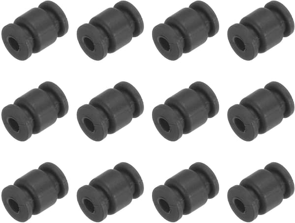 Anti-vibrations stødabsorberende dæmpende gummikugler M3x13mm til RC Quadcopter FPV Gimbal Kameramontering, Sort/pakke med 12 sorte