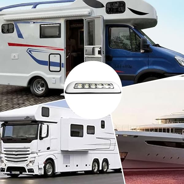 RV Exterior Lighting - 12V LED Awning Replacement Lamp for Caravan - Waterproof Patio Security Light