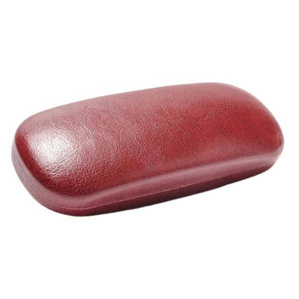 Hard Sunglasses Case Glasses Case Lightweight Eyeglasses Case Hard PU Leather Elegant Solid Color Easy to Carry Red Red Red