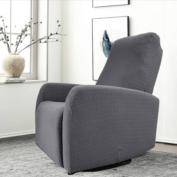 Gray Full Coverage Rocking Chair Cover Minimalist Sofa Protector