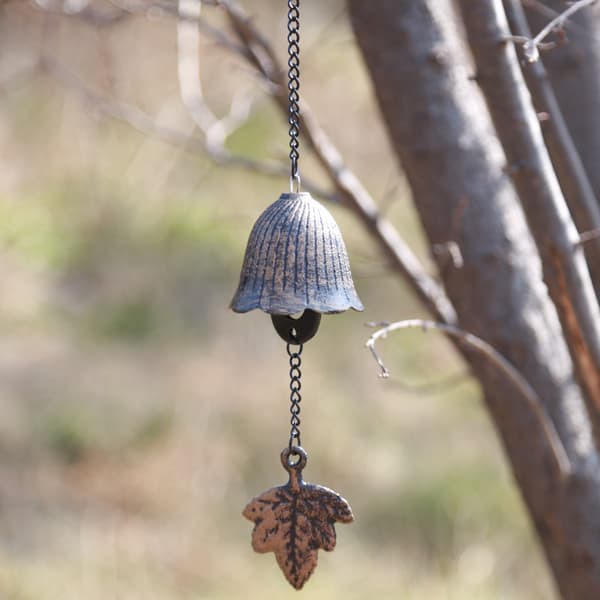 Japanese Cast Iron Wind Chime Bell Shape Outdoor Indoor Use