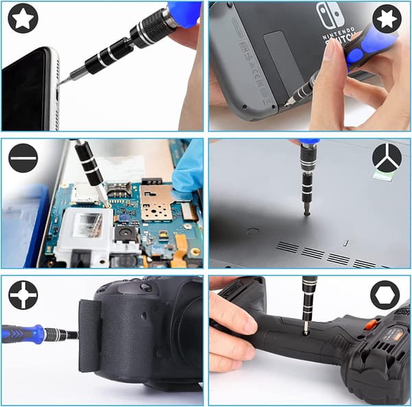 122-in-1 Magnetic Precision Screwdriver Set, Portable Mini Screwdriver Repair Tool for PC, Computer, iPhone
