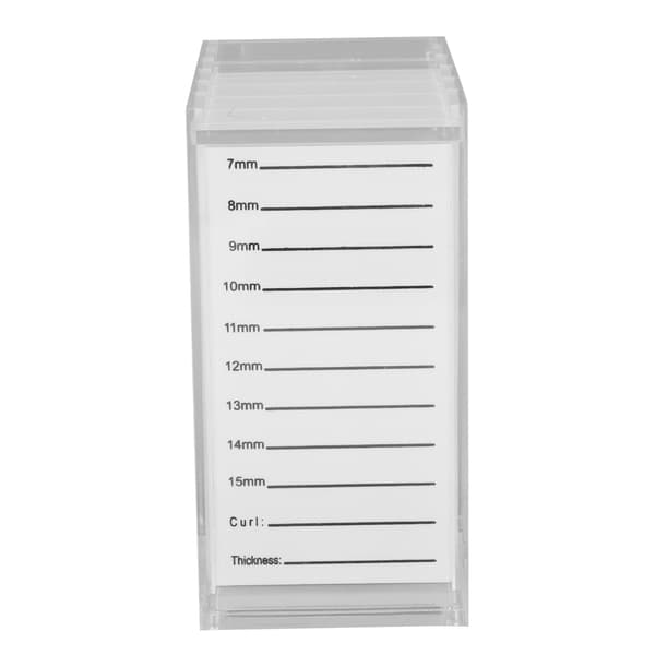 5-Layer Acrylic Eyelash Storage Box, Clear Individual Eyelash Extension Holder, Makeup Organizer