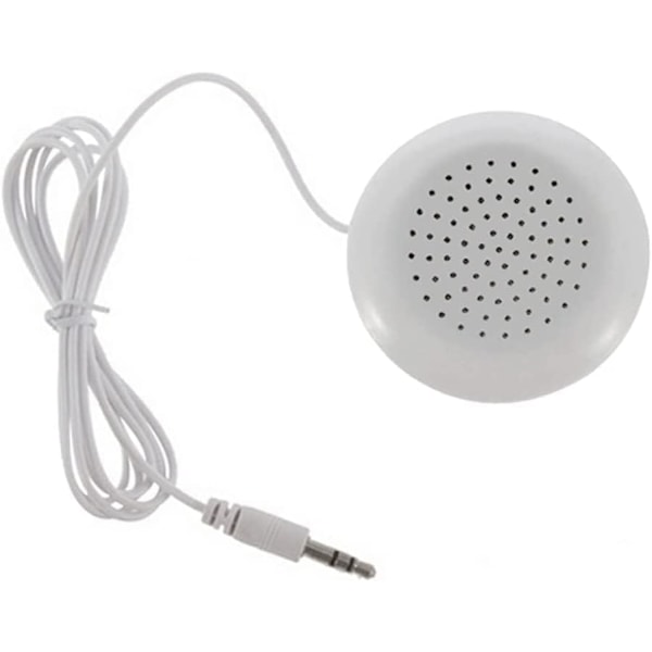 Puteputehøyttaler, bærbar 3,5 mm mini putepute stereo utendørs høyttaler etc, fint håndverk og utsøkt utseende - Hvit