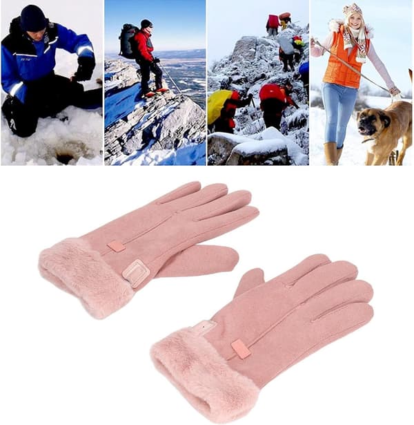 Opvarmede handsker - USB-opvarmede handsker til cykling - Opvarmede handsker dame - Kulde