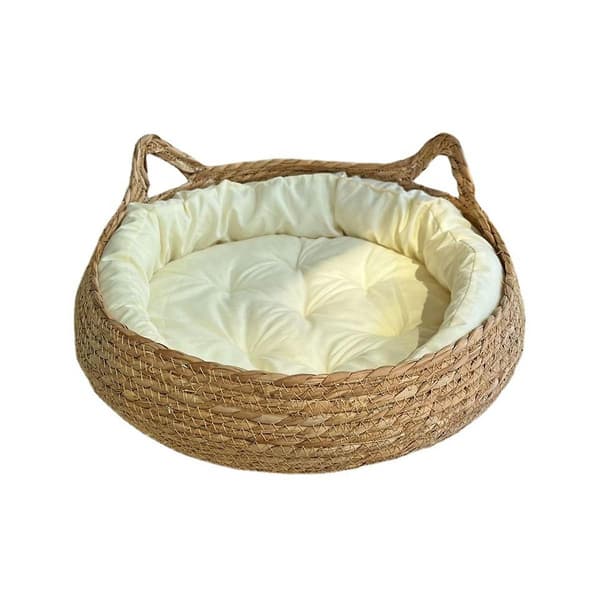 Koselig Hundeseng Sommer Klorebrett Rotting Vaskbart Tilbehør Vevde Avtakbare Pute 35cm