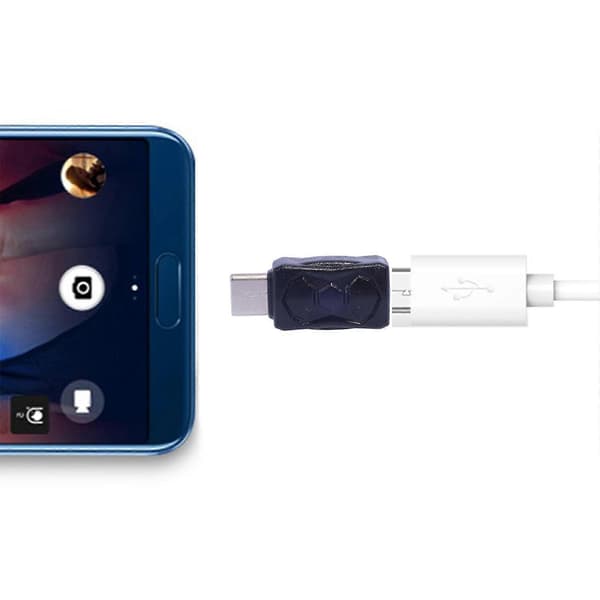 2 kpl universaali Mini USB naaras–USB C uros -muunninsovitin tableteille ja puhelimille