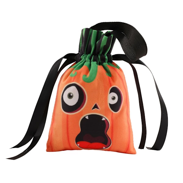 4 stk Halloween-poser med snor for godteri, triks eller behandling, godteriposer, gaveposer i bulk