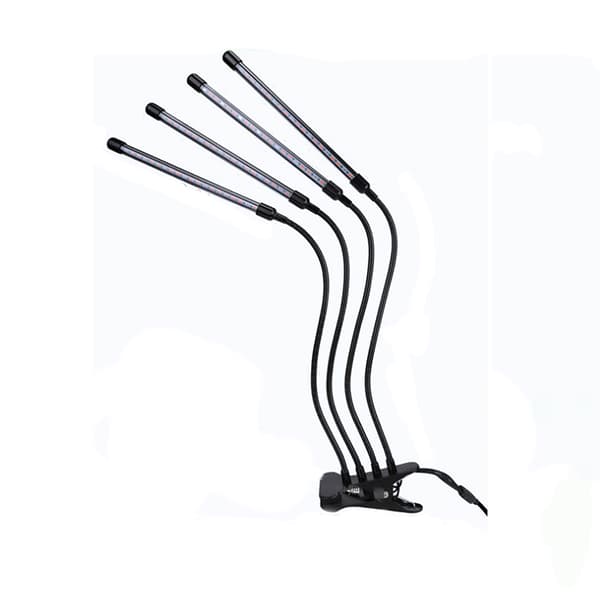 Vækstlampe 4 Hoveder 80 LED til Planter