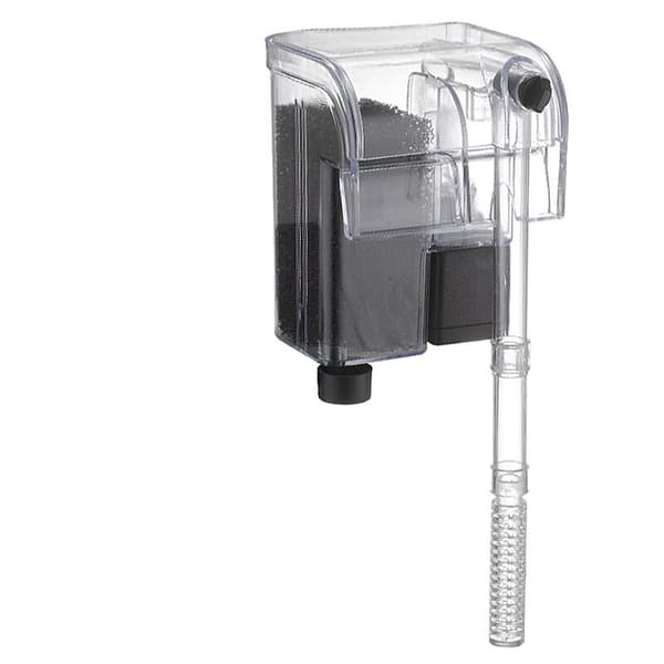 Slankt Eksternt Akvariefilter, 3-Trins Justerbart Filter til Akvarier op til 20L, 250 LPH, 3W