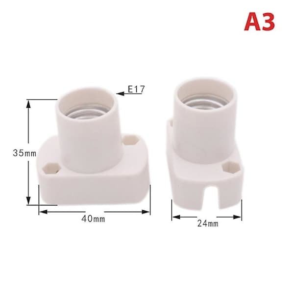Mini Skruvilampun kanta E12 E14 E17 Lampunpidike Hehkulampun kanta Adapteri A3 A3 A3