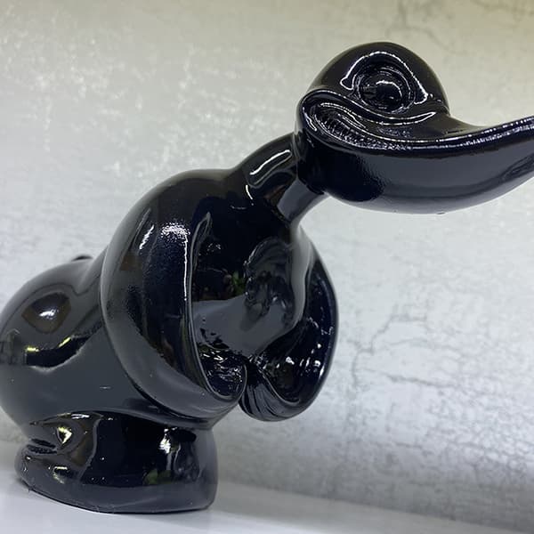 Argig Anka Hjelm Ornament Bil Front Hjelm Bil Mærkat Bil Da Sølv Silver
