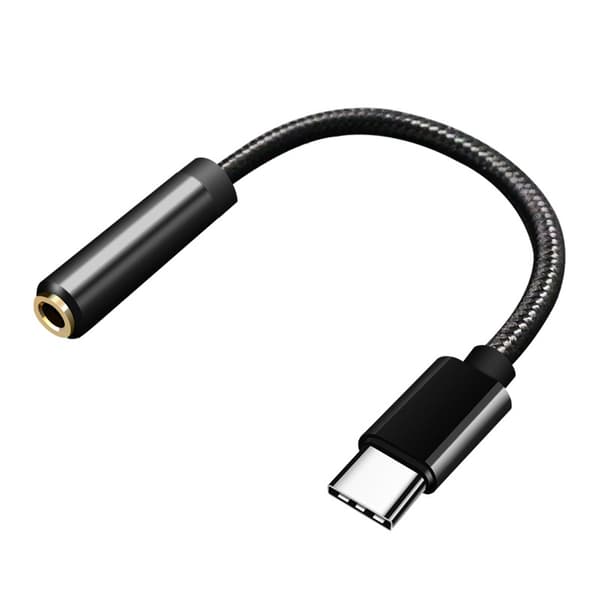 Type C til 3,5 mm hodetelefonadapter