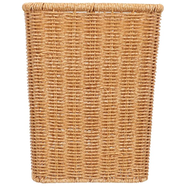 Woven Basket Multifunctional Woven Storage Basket Pp Rustic Simple Shape Economical Trash Can