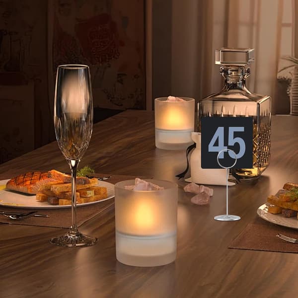 50 stk. bordnummerskilte Bordnummerkort PVC Elegant design Raffineret design Effektiv håndtering
