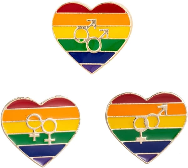 Regnbueformede hjerteformede brocher Zinklegering Drip Oil Badge Reversnål til karneval tilfældig stil elegant tilbehør