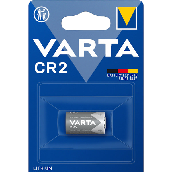 CR2 3V Litiumbatteri 1-pakning Grå, Silver