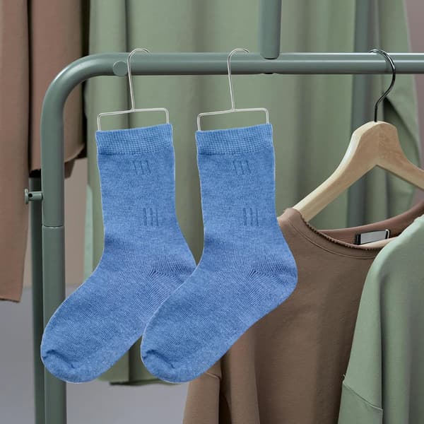 6 st sockblockerare i rostfritt stål för stickning och virkning – sockdisplayställ