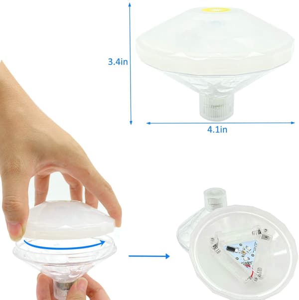 LED-badekar lampe til pool