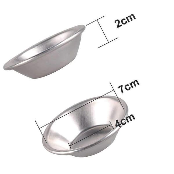 20 stk Anodisert Aluminium Eggeterte Cupcake Kakeform Kakeform Puddingform Bakeverktøy
