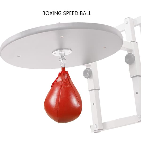 Inflatable Hanging Bag Boxing Speed Ball MMA Punching Training Equipment (Red)