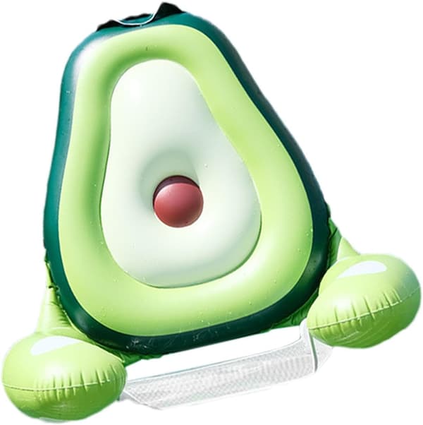 Inflatable Floating Chairs, Cute Floating Pool Chairs with Fun Avocado and Pineapple Patterns, Perfect for Summer, Beaches, Lakes, and Pools.