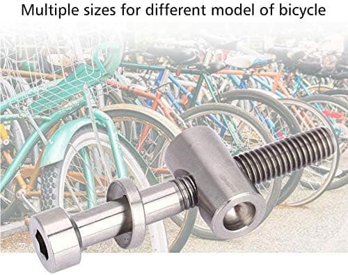 2 pcs Bicycle Seatpost Screw in Titanium Alloy Bicycle Saddle Fixed M5x40-Titanium
