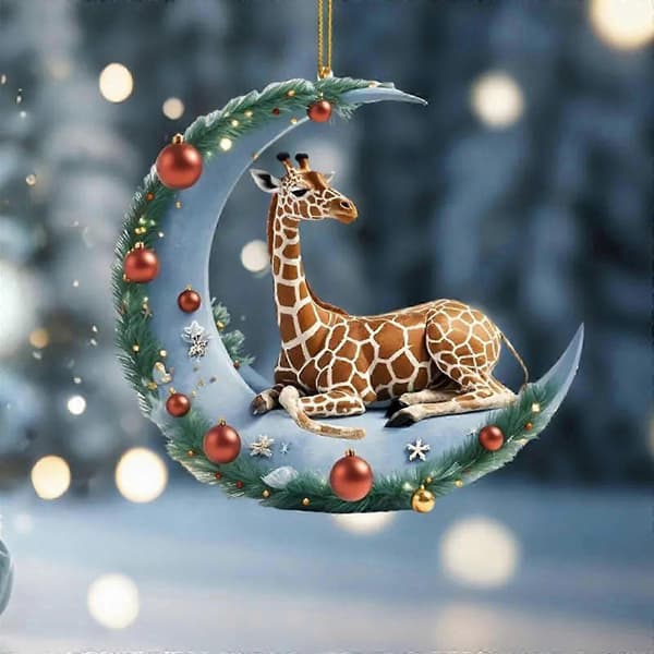 Giraff juletrepynt bilpynt feriefestpynt feriepynt