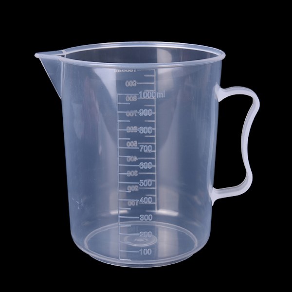 20/30/50/300/500/1000ML Plastmålebeger Kanne Hellemunnstykke Su 500ml