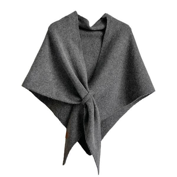 Women's Scarf Pashmina & Triangular Shawl – Warm Long Shawl for Party & Winter Use Dark Grey Dark Gray Dark Gray