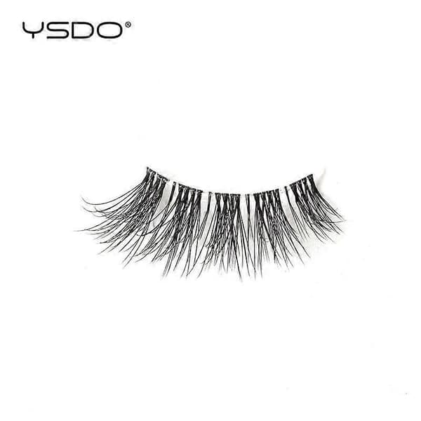 YSDO 5/10 Par Natural Long 3D Mink Eyelashes Makeup Soft Half Lashes Handmade Combo 10parY1009