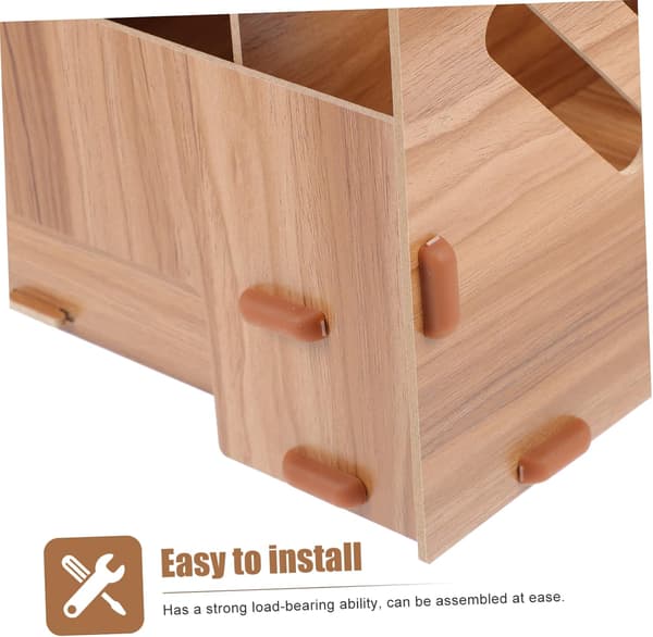 Durable Wooden Storage Box for Sundries Simple Desktop Organizer with Drawer