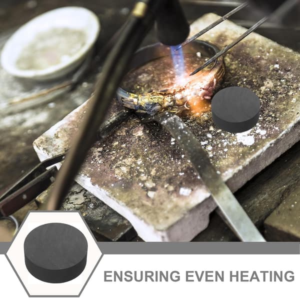 High Purity Conductive Graphite Round Pad 60mm Diameter 20mm Thick High Temperature Resistant Electrode