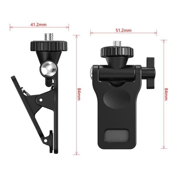 Universal Phone Clamp - XVX - 1/4\" Screw - Large Model - 8.4x5.12x4.12 cm - White - Robust ABS