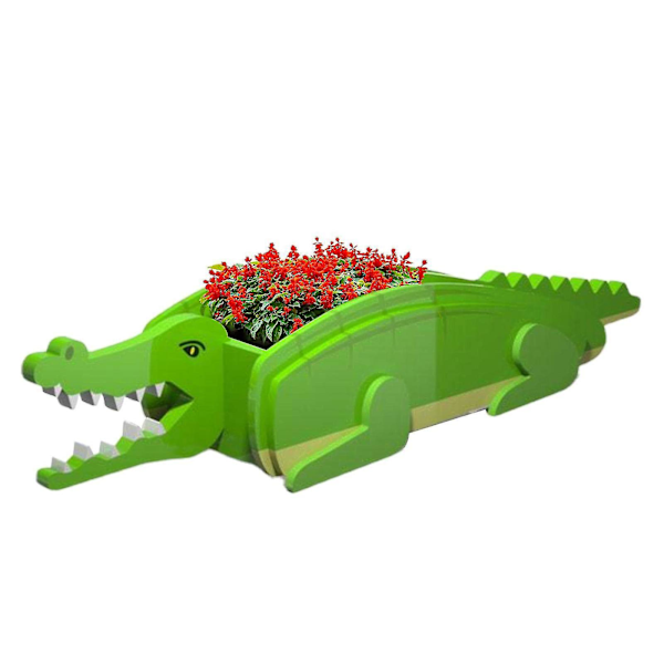 Dyrefoderpotte Plantepotter Have Dyrformet Potte Plantepotte-dyreopbevaringsbeholder Potter Kontor Hjem Husopvarmning Dekorationer Crocodile