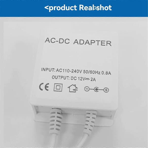 AC 110-240V Input DC 12V Output Power Supply EU Plug Waterproof Charger for CCTV Security AHD Analog Ip C
