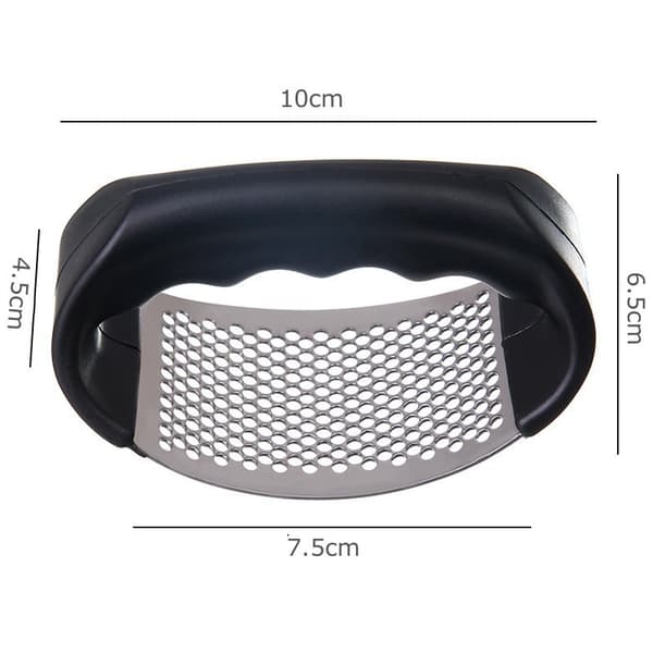 1 Garlic Press in Steel - Garlic Press - Black