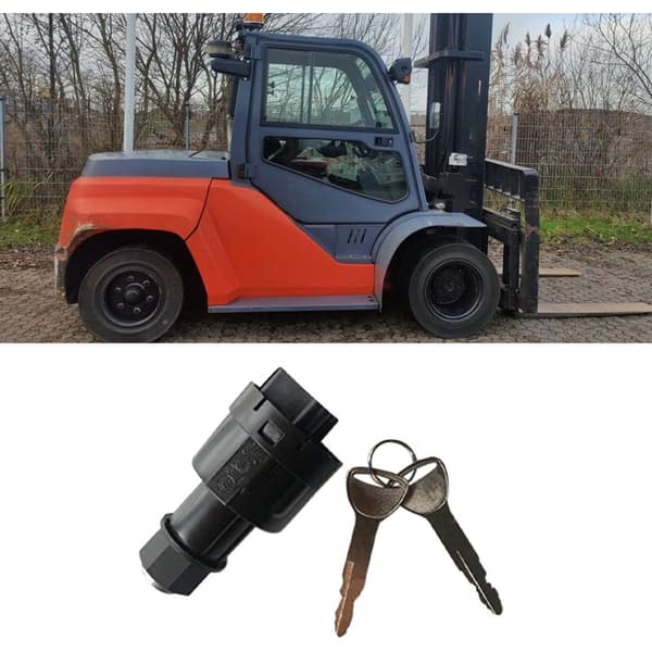 57590-23333-71 Ignition Switch with 2 Keys for Forklift Lock Cylinder 4P