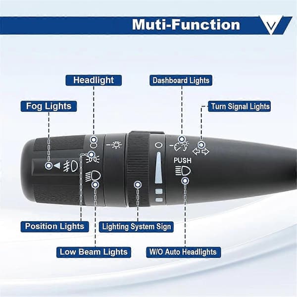 Blinklys, frontlysdimmer, kontrollbryter for Jeep Wrangler Compass PT Cruiser Dodge Journe