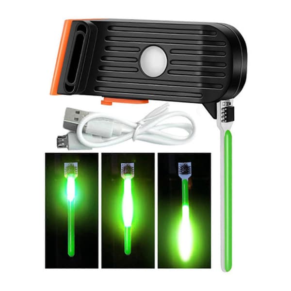 LED Bicycle Taillight 4 Modes High Brightness Warning Light for Road Bike [DB] Green Light Green Light
