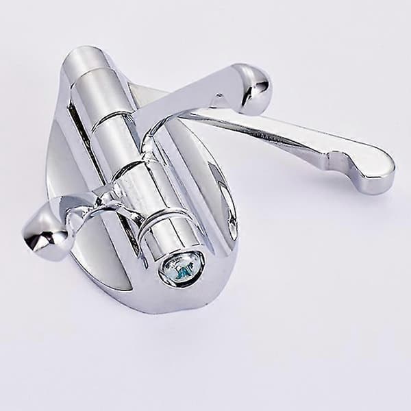 Solid Metal 180° Swivel Hook - Heavy Duty Foldable Swing Arm Triple Coat Hook with Multiple Foldable Arms for Door & Bathroom