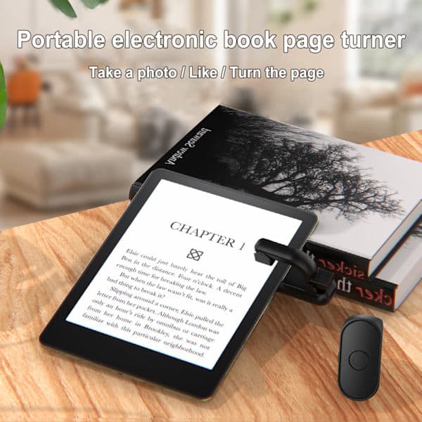 2-in-1 Page Turner Remote Control Lightweight E-book Page Turner Record Triggers Remote Control for Kindle Paperwhite Accessories