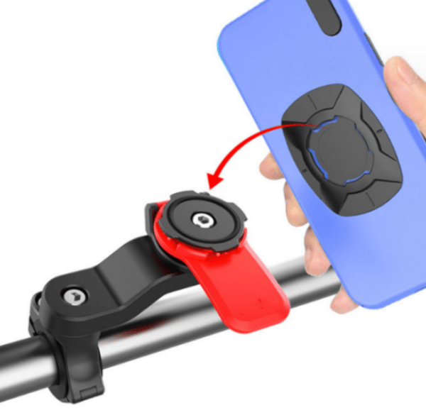 Motorcykelstyrinstallationssæde, cykelmobiltelefonholder